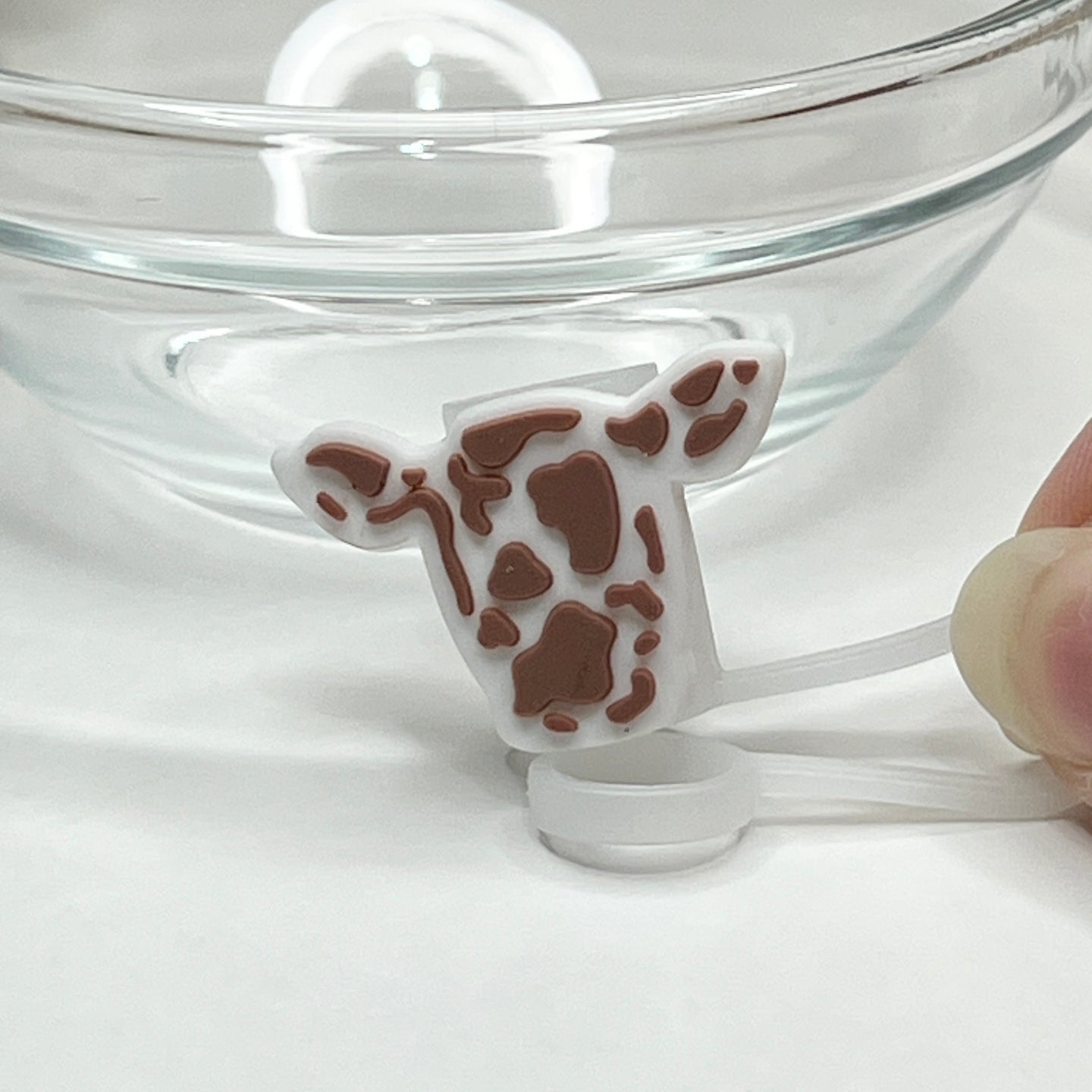 Small Brown Ollie Straw Topper